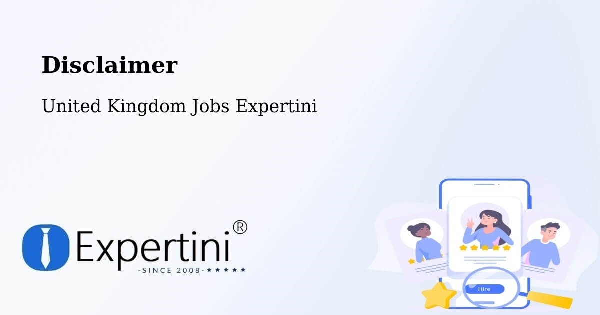 Disclaimer – Elwick - United Kingdom Jobs Expertini